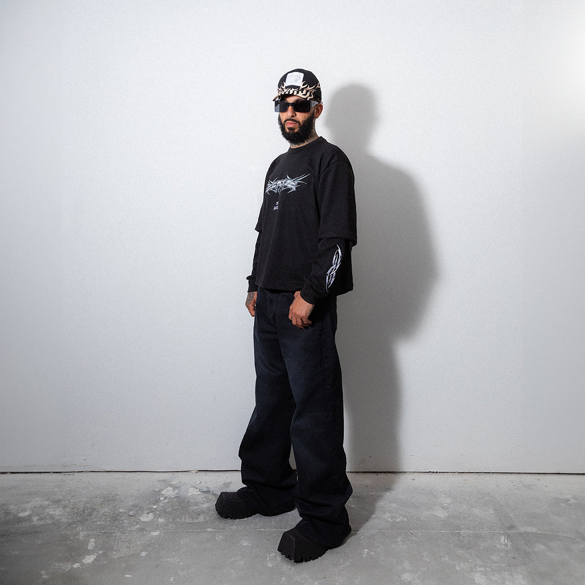 Cosmic The Oasis Embroidered Tee. Double layered t-shirt. Streetwear fashion.