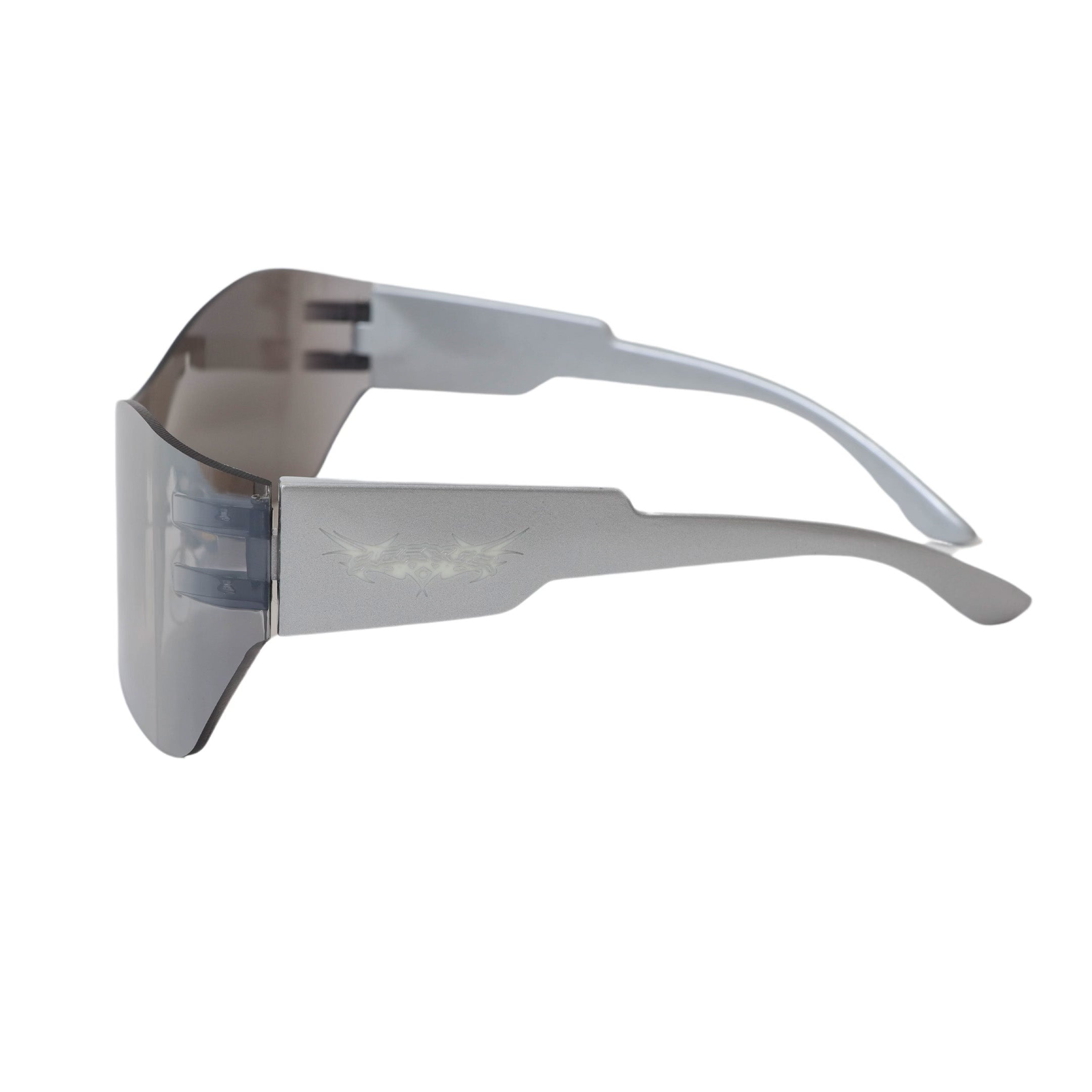 Cosmic Silver Swan Full Lens Sunglasses